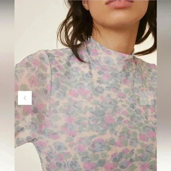 Anthropologie Sheer Gauzy TurtleNeck - Picture 2 of 9